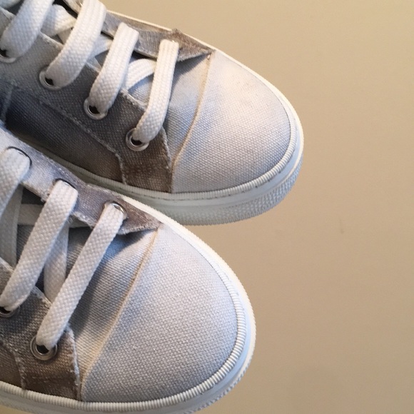 Amiri Sunset Canvas Airbrushed Palm Sneakers - Picture 6 of 14